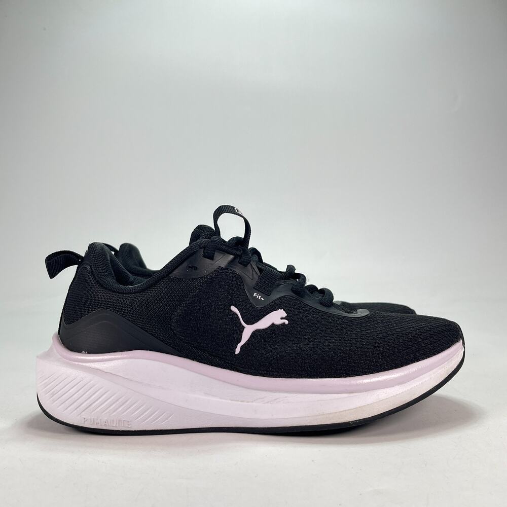 Puma Skyrocket Lite Alt Black White Lace Up Running Shoes 312395-02 Women's Sz 7